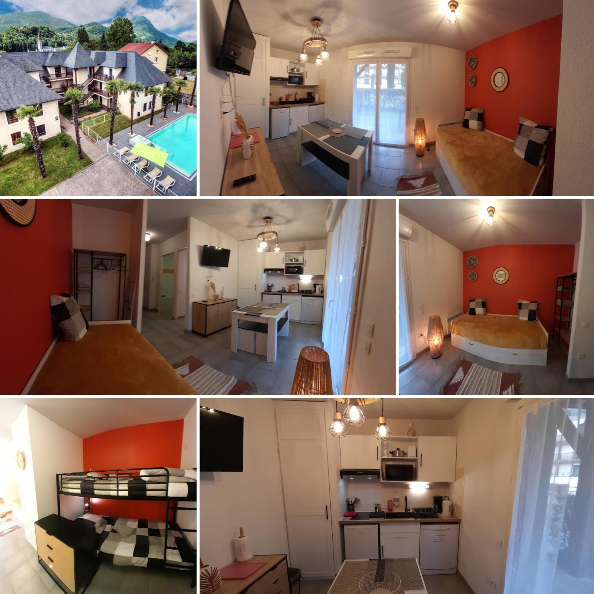 Appartement Du Chamois Roux, Dans Residence De Tourisme 3 Etoiles Lourdes Dış mekan fotoğraf
